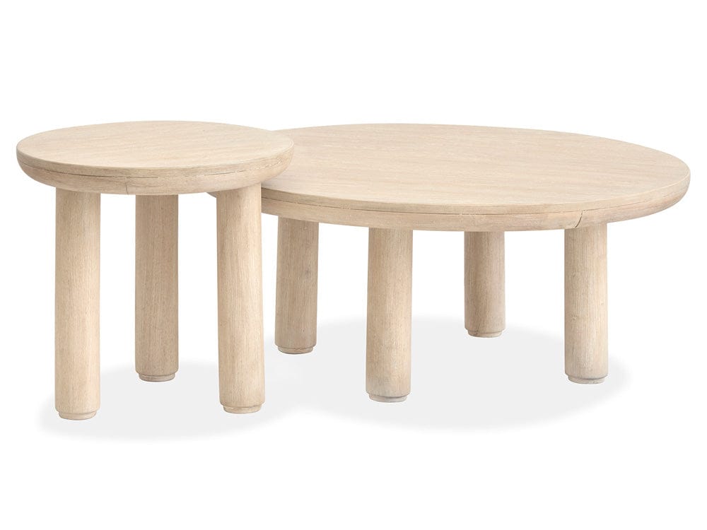 Salt Life Home - Sunset Cove Sanibel Brown Nesting Cocktail Table With Casters - T5783-52 view 8