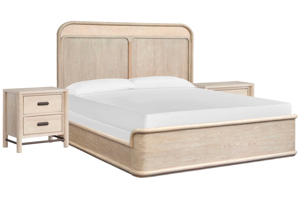 Salt Life Home - Sunset Cove Sanibel Brown Queen Panel Bed With 2 Nightstands - B5783-54-KIT2 view 1
