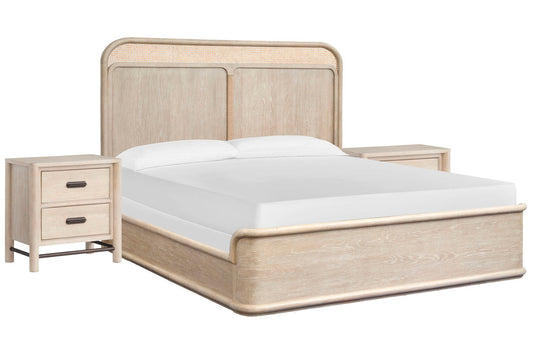 Salt Life Home - Sunset Cove Sanibel Brown Queen Panel Bed With 2 Nightstands - B5783-54-KIT2 view 1