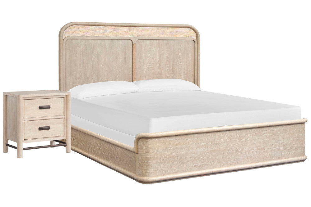 Salt Life Home - Sunset Cove Sanibel Brown Queen Panel Bed With Nightstand - B5783-54-KIT1 view 1