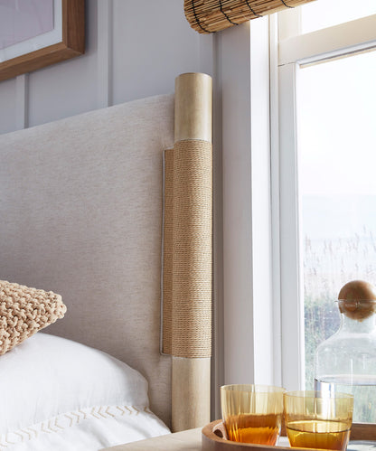 Salt Life Home - Sunset Cove Sanibel Brown Queen Panel Upholstered Bed - B5783-55 view 7