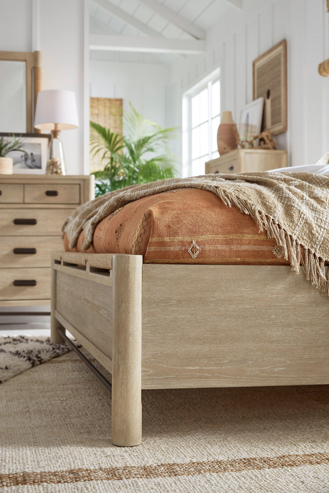 Salt Life Home - Sunset Cove Sanibel Brown Queen Panel Upholstered Bed - B5783-55 view 9