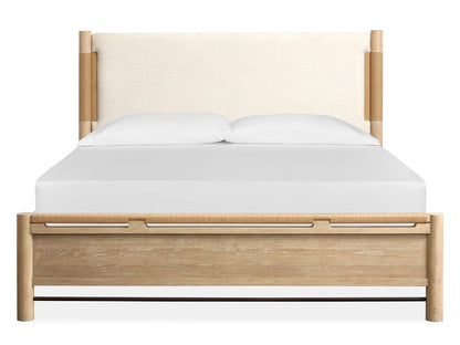 Salt Life Home - Sunset Cove Sanibel Brown Queen Panel Upholstered Bed With Nightstand - B5783-55-KIT1 view 3