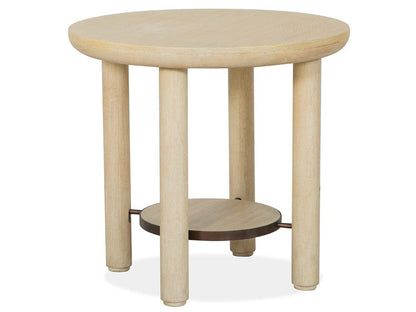 Salt Life Home - Sunset Cove Sanibel Brown Round End Table - T5783-05 view 1