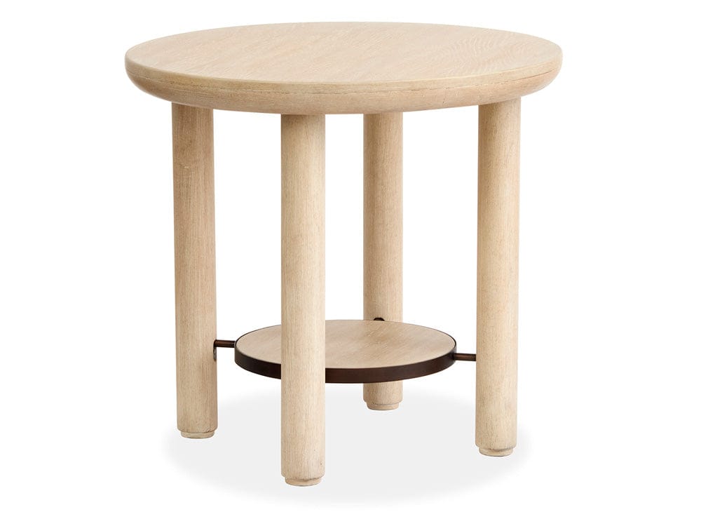 Salt Life Home - Sunset Cove Sanibel Brown Round End Table - T5783-05 view 2