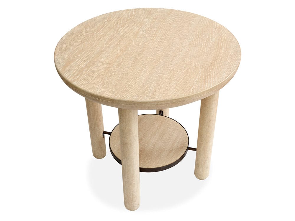 Salt Life Home - Sunset Cove Sanibel Brown Round End Table - T5783-05 view 3
