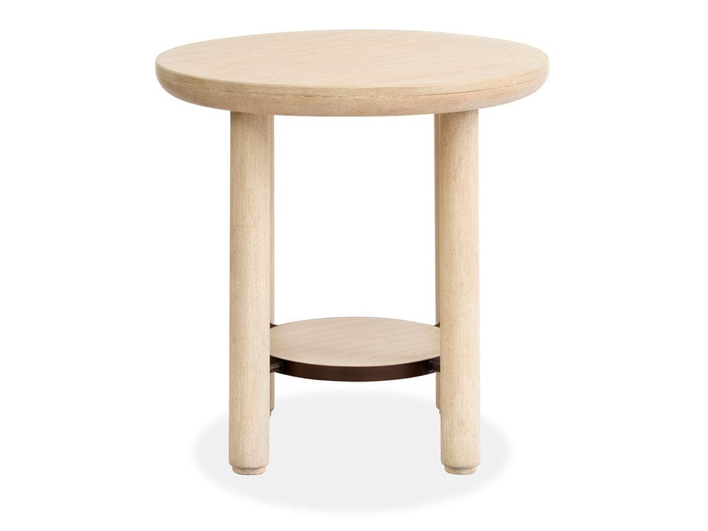 Salt Life Home - Sunset Cove Sanibel Brown Round End Table - T5783-05 view 4