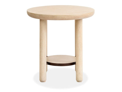 Salt Life Home - Sunset Cove Sanibel Brown Round End Table - T5783-05 view 4