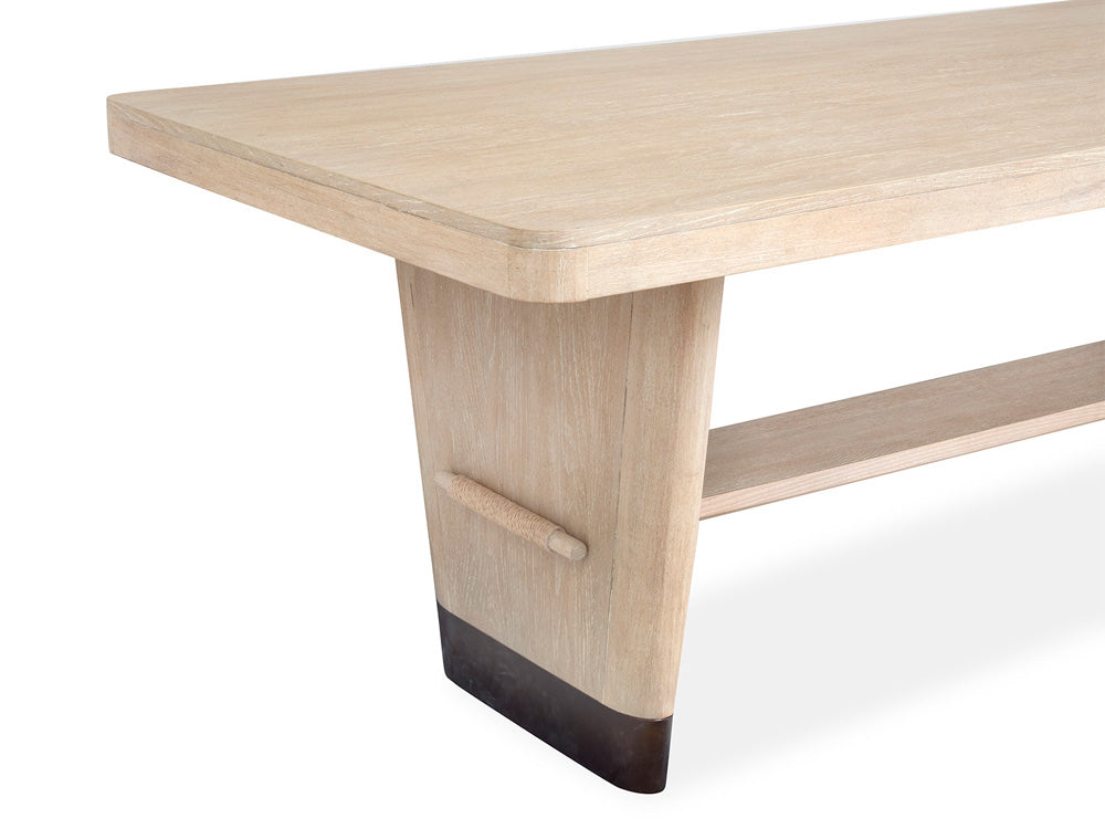 Salt Life Home - Sunset Cove Sanibel Brown Trestle Dining Table - D5783-21 view 4