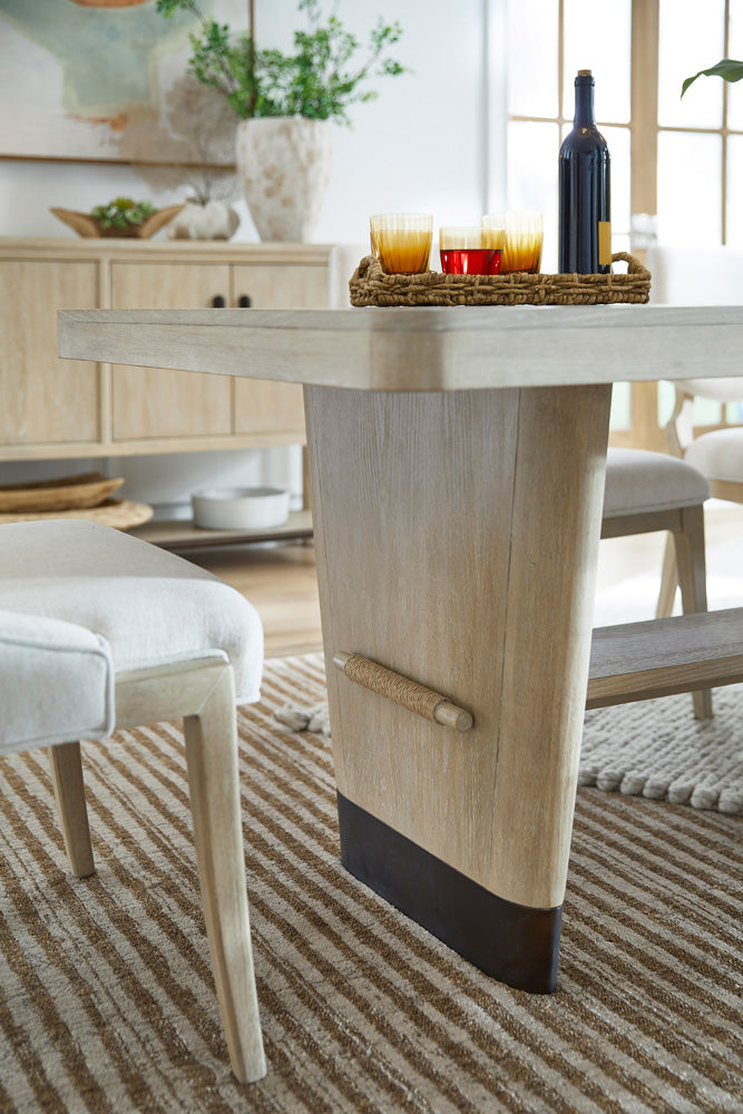 Salt Life Home - Sunset Cove Sanibel Brown Trestle Dining Table - D5783-21 view 8