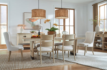 Salt Life Home - Sunset Cove Sanibel Brown Trestle Dining Table - D5783-21 view 11