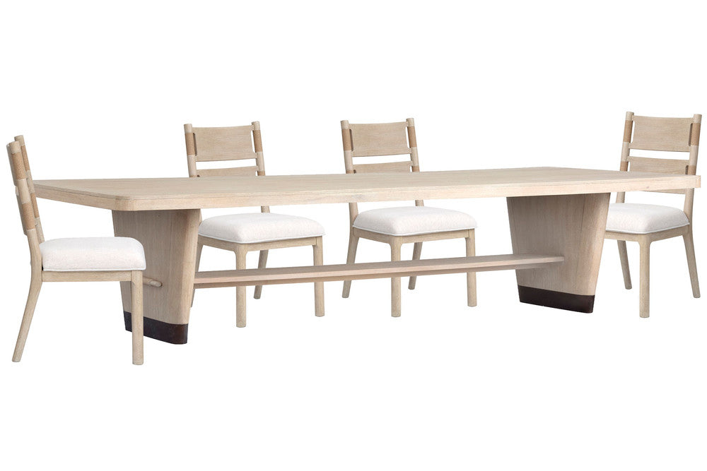 Salt Life Home - Sunset Cove Sanibel Brown Trestle Dining Table With 4 Side Chairs - D5783-21-KIT1 view 1