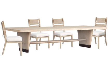 Salt Life Home - Sunset Cove Sanibel Brown Trestle Dining Table With 4 Side Chairs - D5783-21-KIT1 view 1