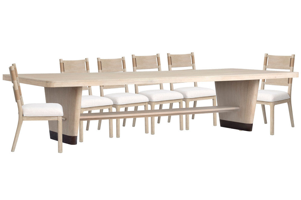Salt Life Home - Sunset Cove Sanibel Brown Trestle Dining Table With 6 Side Chairs - D5783-21-KIT4 view 1
