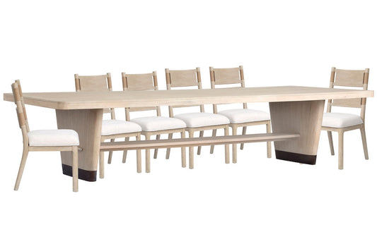 Salt Life Home - Sunset Cove Sanibel Brown Trestle Dining Table With 6 Side Chairs - D5783-21-KIT4 view 1