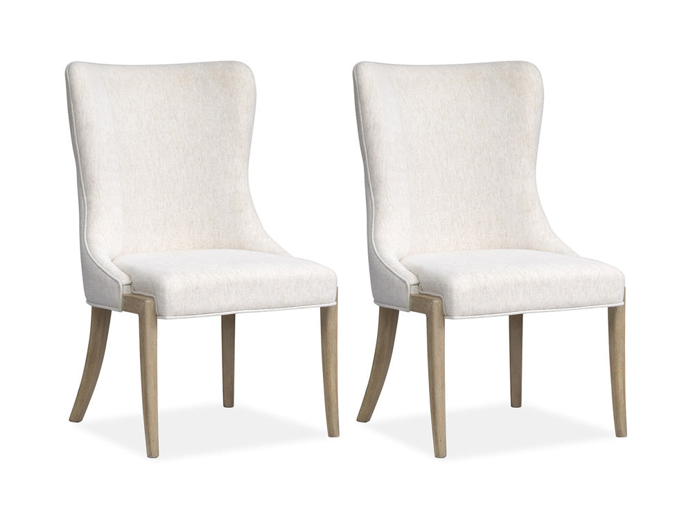 Salt Life Home - Sunset Cove Sanibel Brown Upholstered Host Chair Two Pack - D5783-66 view 1