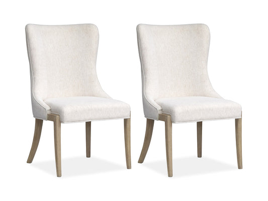 Salt Life Home - Sunset Cove Sanibel Brown Upholstered Host Chair Two Pack - D5783-66 view 1