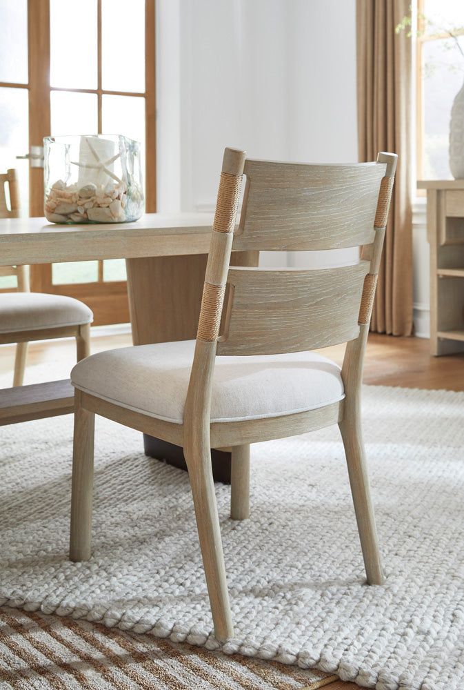 Salt Life Home - Sunset Cove Sanibel Brown Upholstered Side Chair Two Pack - D5783-62 view 4