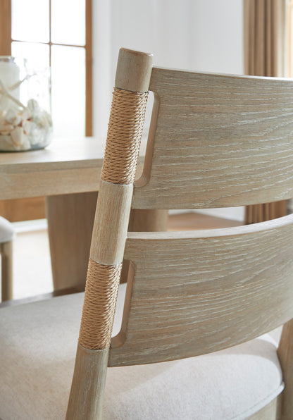 Salt Life Home - Sunset Cove Sanibel Brown Upholstered Side Chair Two Pack - D5783-62 view 5