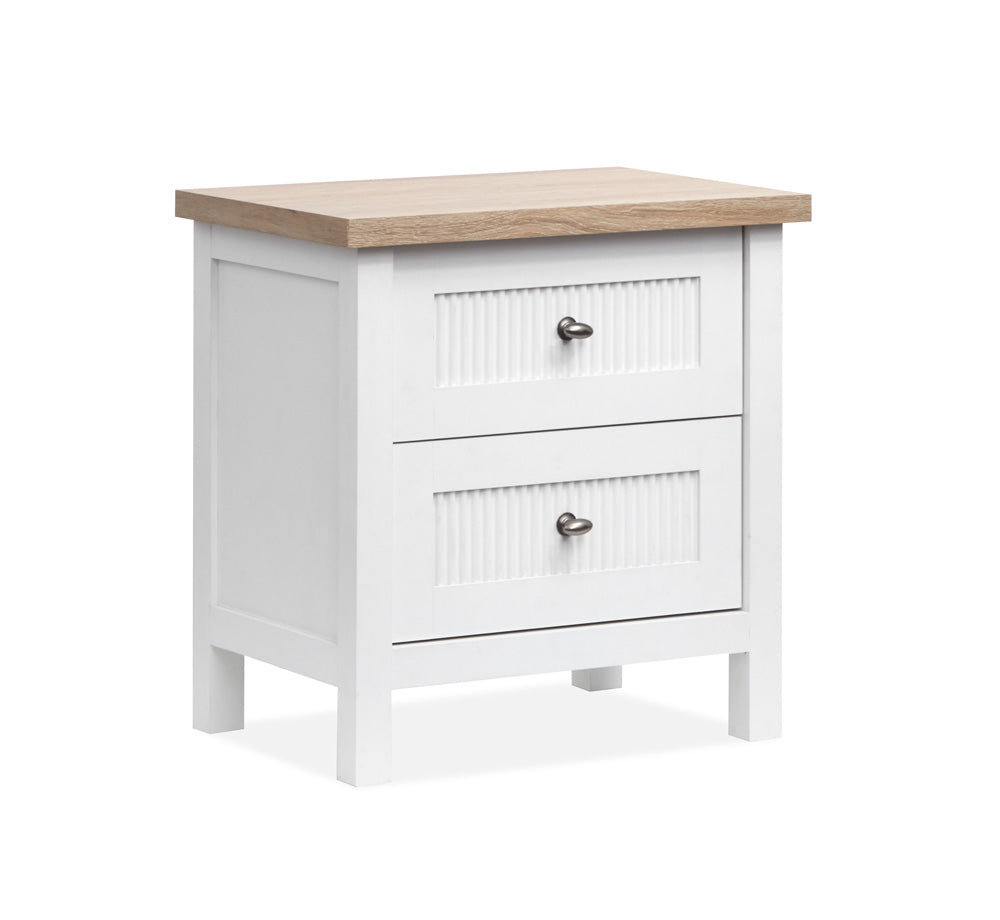 Salt Life Home - Windmill Harbour White Whisp And Sand Drawer Nightstand - B6313-01 view 1