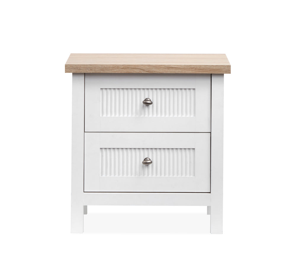 Salt Life Home - Windmill Harbour White Whisp And Sand Drawer Nightstand - B6313-01 view 2