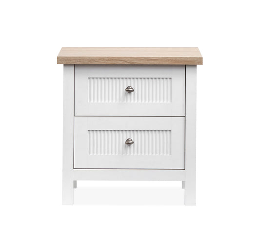 Salt Life Home - Windmill Harbour White Whisp And Sand Drawer Nightstand - B6313-01 view 2