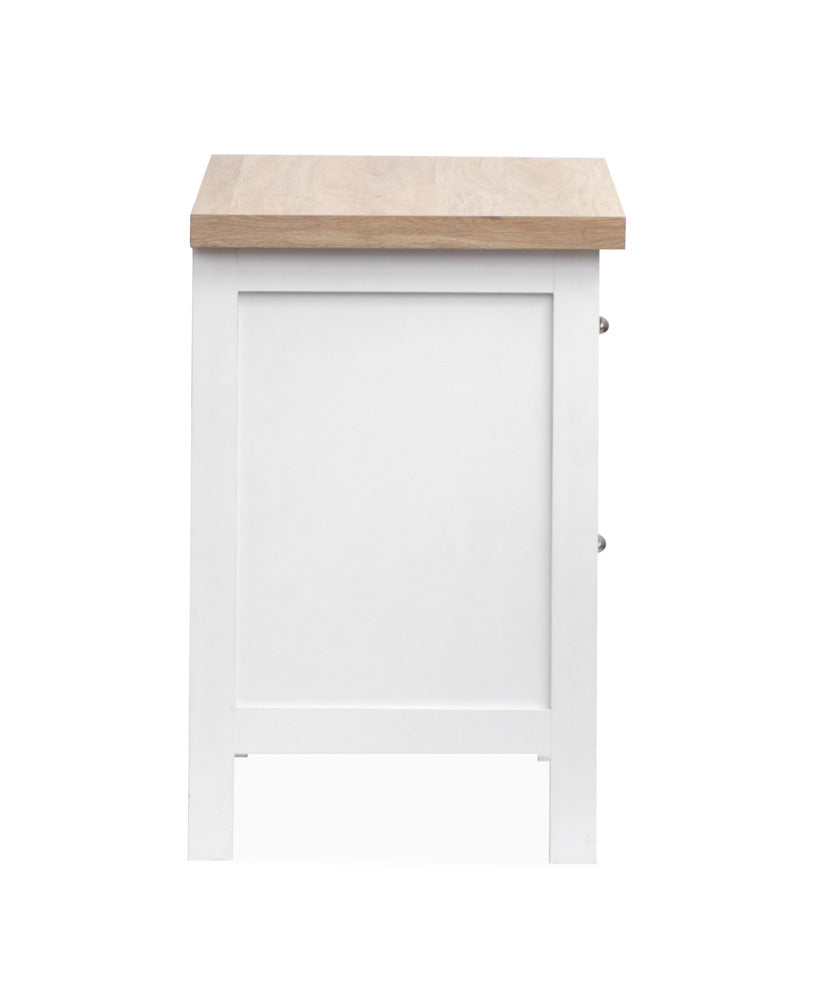 Salt Life Home - Windmill Harbour White Whisp And Sand Drawer Nightstand - B6313-01 view 3