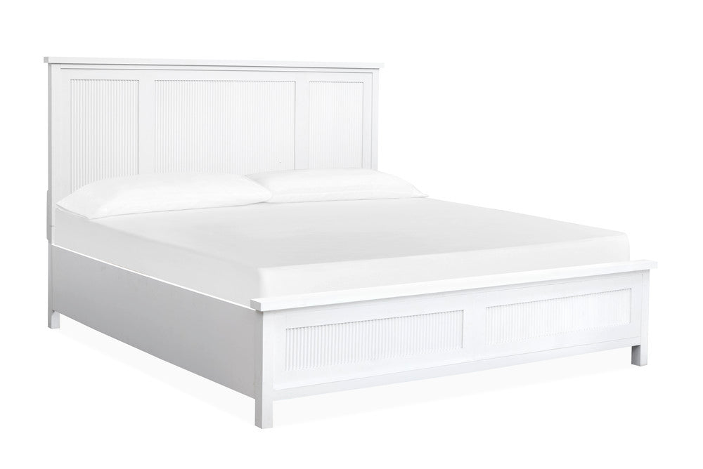 Salt Life Home - Windmill Harbour White Whisp And Sand King Panel Bed And Chesser With Portrait Mirror - B6313-64-KIT4 view 2