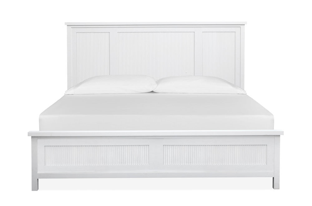 Salt Life Home - Windmill Harbour White Whisp And Sand King Panel Bed And Chesser With Portrait Mirror - B6313-64-KIT4 view 3