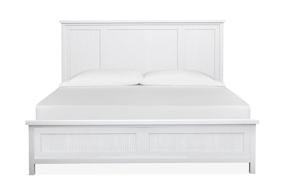 Salt Life Home - Windmill Harbour White Whisp And Sand King Panel Bed - B6313-64 view 2