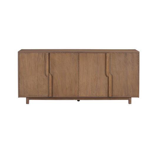 Salted Oak - Presidio Natural Oak Veneer Contempory 76in Sideboard - STO3707-WMO veiw 1