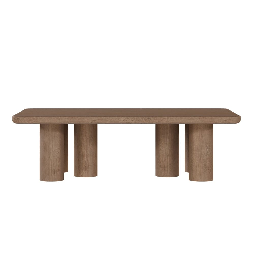 Salted Oak - Presidio Oak Veneer Contempory 54in Coffee Table  - STO3407-WMO veiw 1