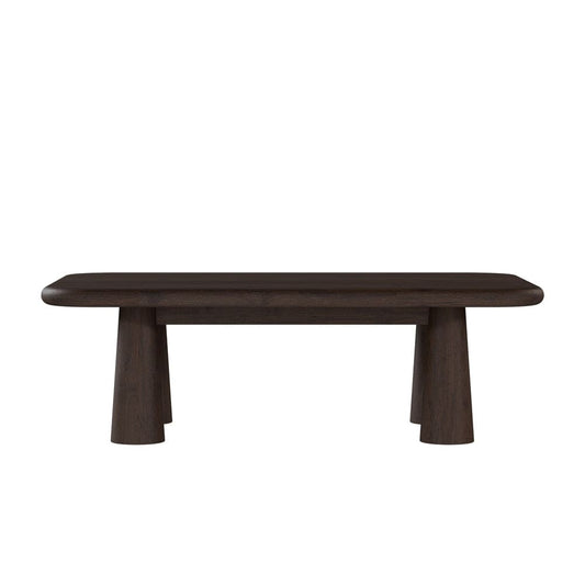 Salted Oak - Sequoia Mocha Oak Veneer Modern 54in Coffee Table - STO3409-MMC veiw 1