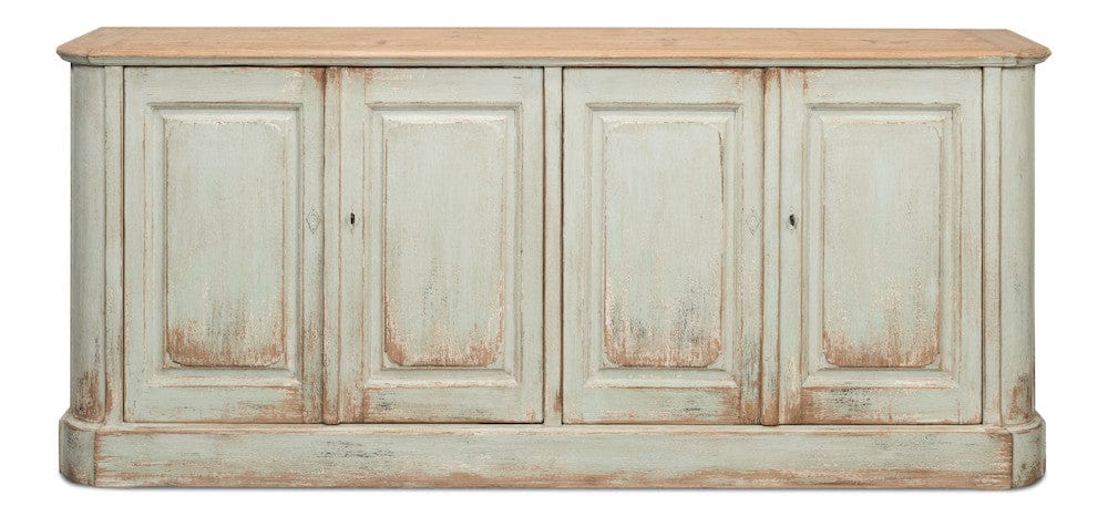 Sarreid Ltd - 4 Door Sideboard, Sage in Green - 40116-4 view 2