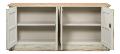 Sarreid Ltd - 4 Door Sideboard, Sage in Green - 40116-4 view 3