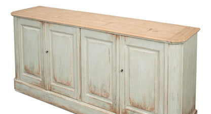 Sarreid Ltd - 4 Door Sideboard, Sage in Green - 40116-4 view 4