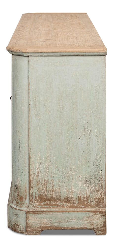 Sarreid Ltd - 4 Door Sideboard, Sage in Green - 40116-4 view 8