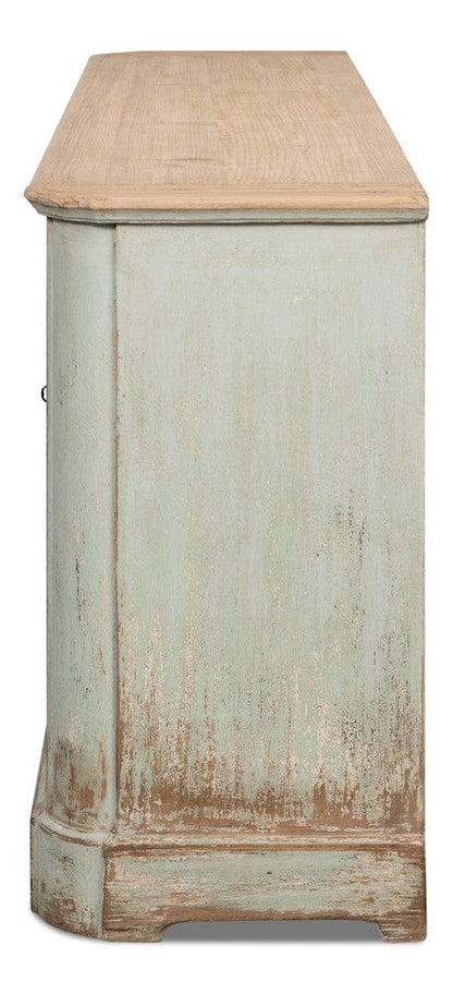 Sarreid Ltd - 4 Door Sideboard, Sage in Green - 40116-4 view 8