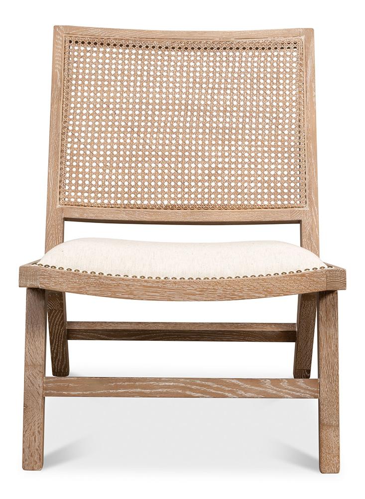 Sarreid Ltd - Abella Chair - Beige - 53478 veiw 2