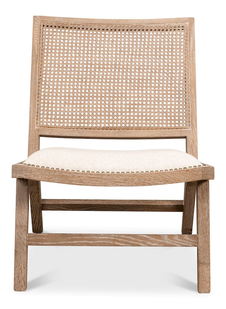 Sarreid Ltd - Abella Chair in Beige - 53478 view 2