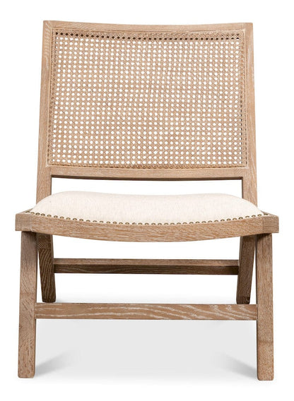 Sarreid Ltd - Abella Chair in Beige - 53478 view 2