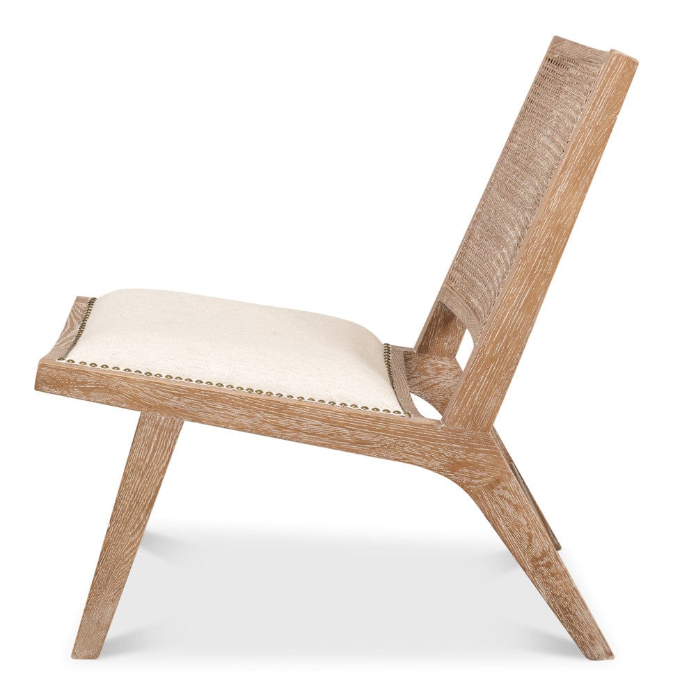 Sarreid Ltd - Abella Chair in Beige - 53478 view 3