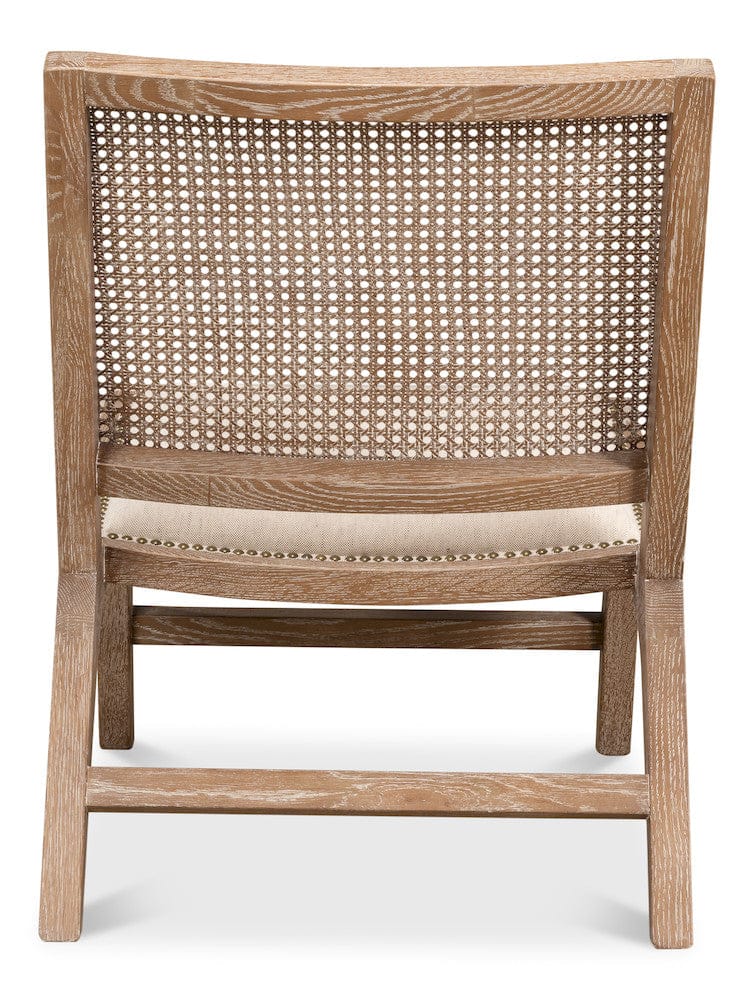 Sarreid Ltd - Abella Chair in Beige - 53478 view 4