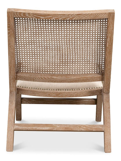 Sarreid Ltd - Abella Chair in Beige - 53478 view 4