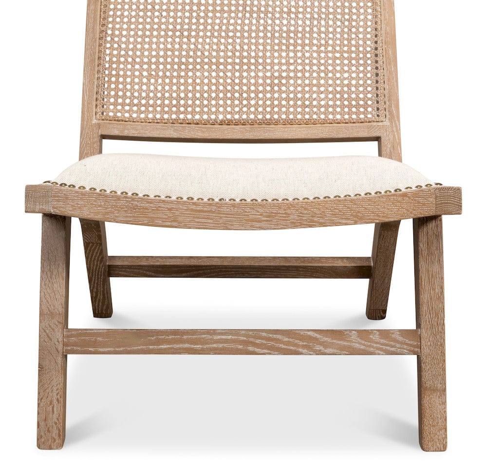 Sarreid Ltd - Abella Chair in Beige - 53478 view 6