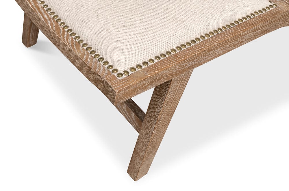 Sarreid Ltd - Abella Chair in Beige - 53478 view 8