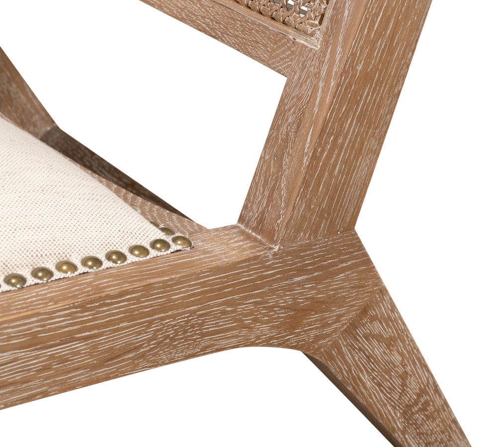 Sarreid Ltd - Abella Chair in Beige - 53478 view 9