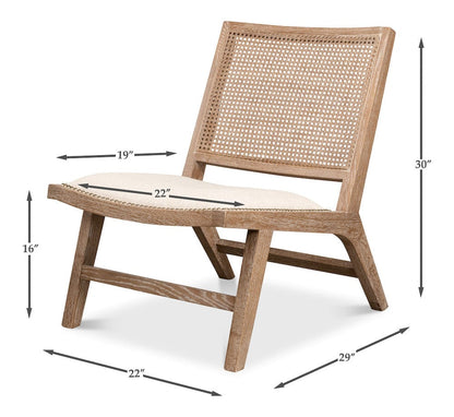 Sarreid Ltd - Abella Chair in Beige - 53478 view 11