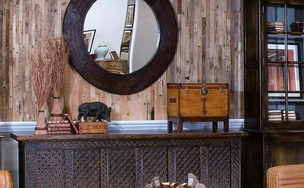 Sarreid Ltd - Abilene Leather Box W/Stand - Tan - 26734 veiw 2