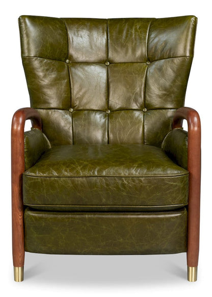 Sarreid Ltd - Alastair Chair, Britain Green in Green - 54275 view 2